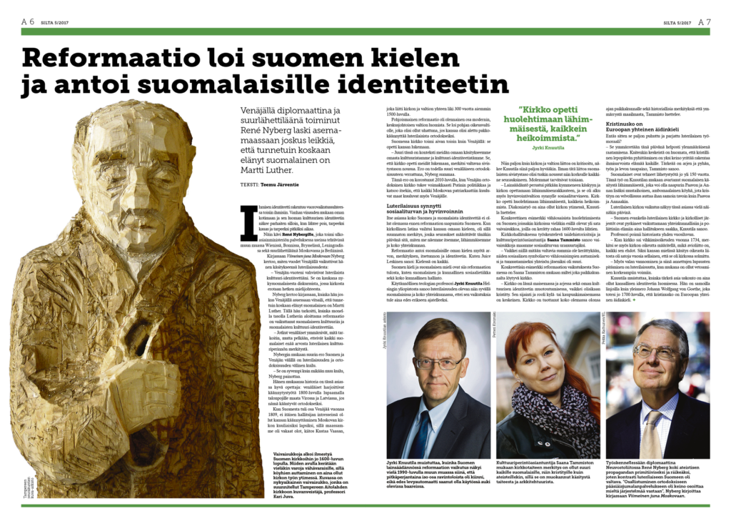 Tunnetuin koskaan elänyt suomalainen on Martti Luther