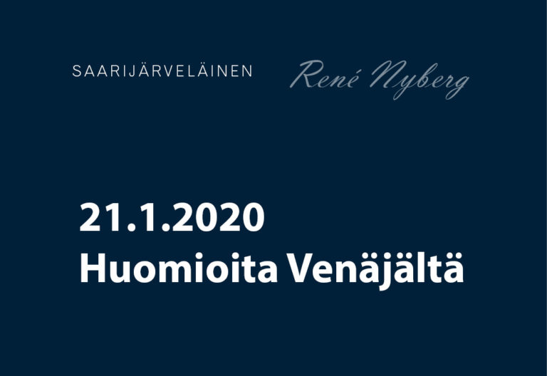 Huomioita Venäjältä - Saarijärveläinen