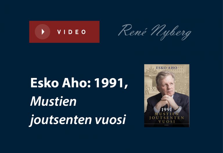 VIDEO Esko Aho - Mustien joutsenten vuosi