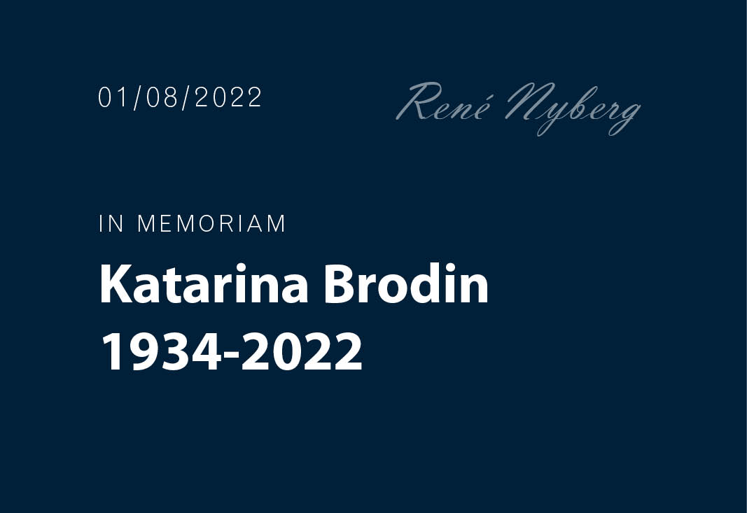 Katarina Brodin In Memoriam 1934-2022