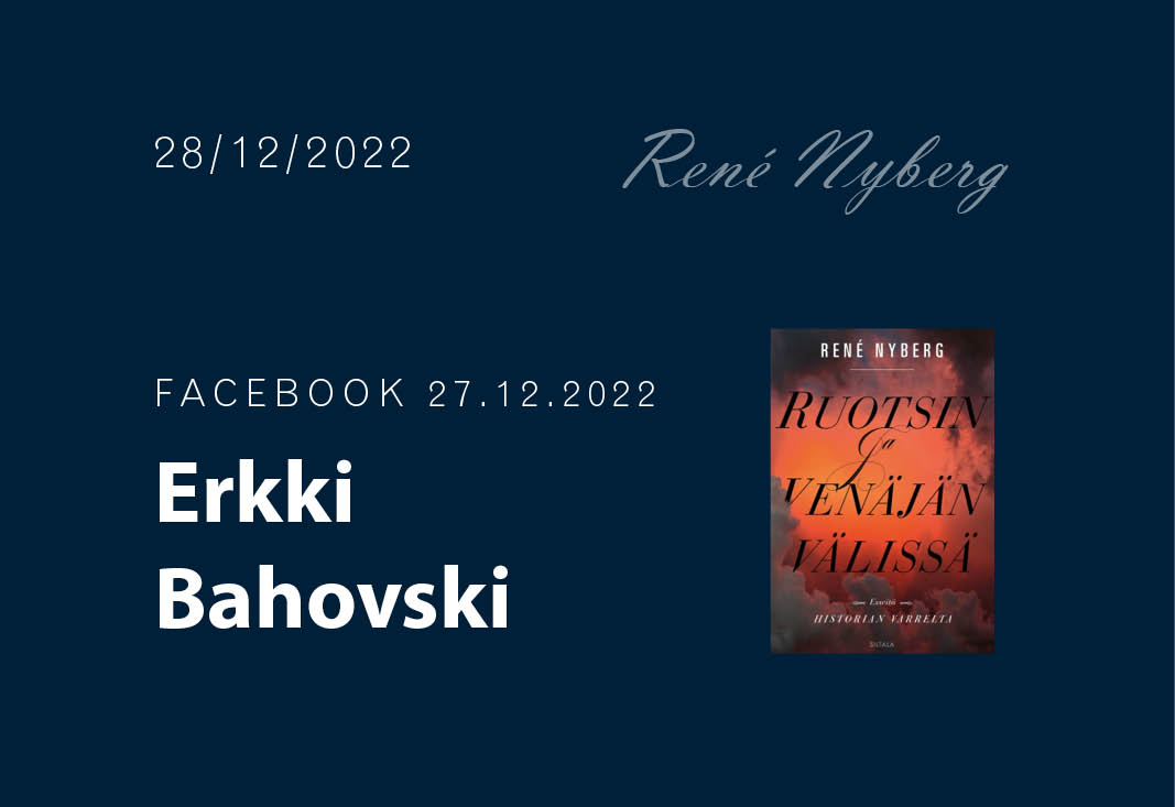 Erkki Bahovski FACEBOOK 27.12.2022