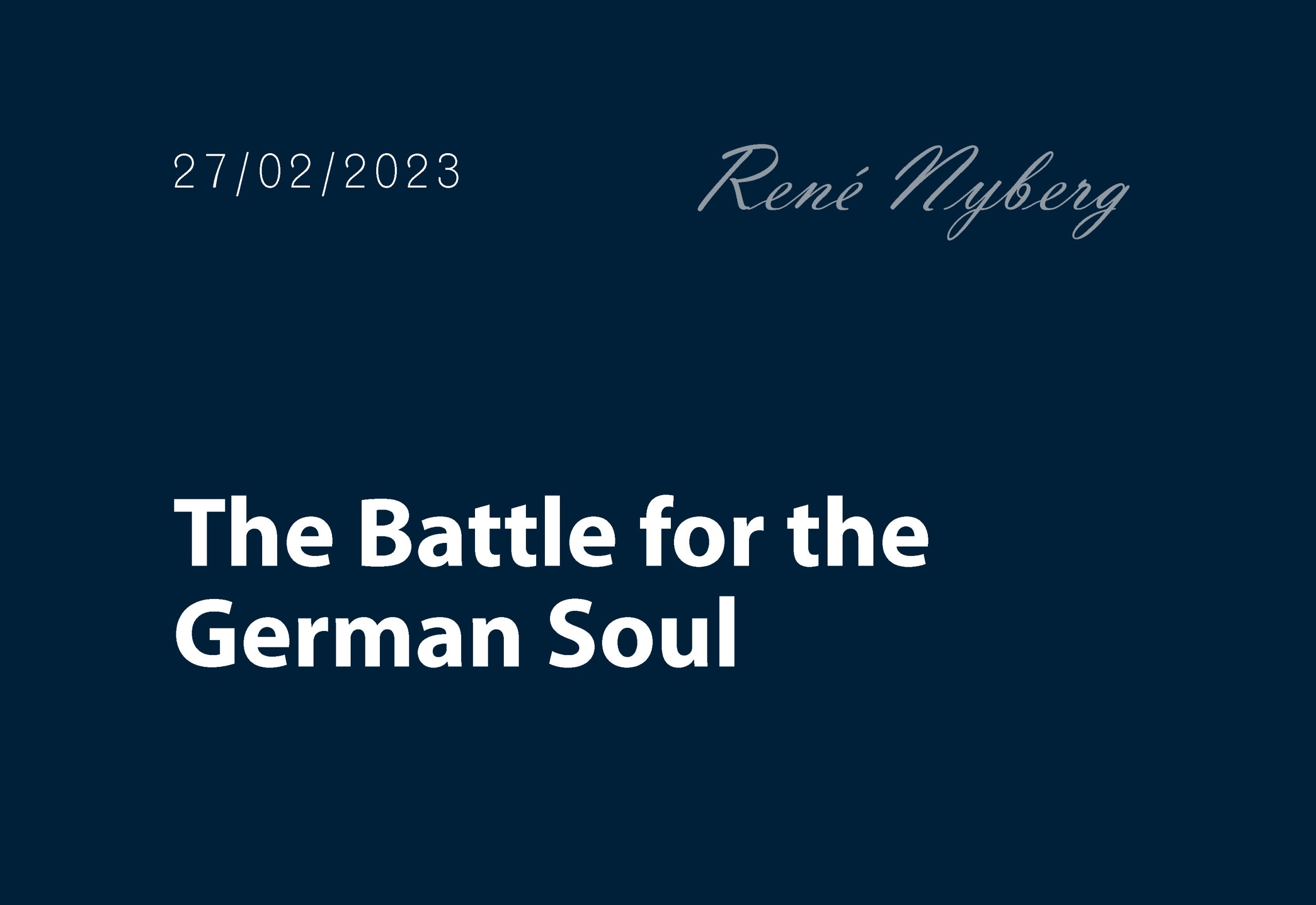 <strong>The Battle for the German Soul</strong>