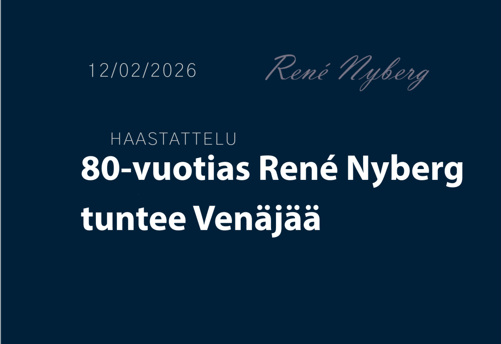 80-vuotias René Nyberg tuntee Venäjää
