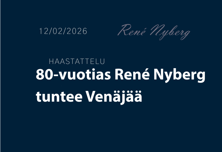 80-vuotias René Nyberg tuntee Venäjää