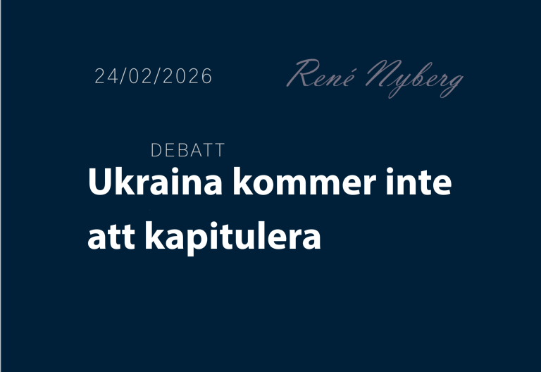 Ukraina kommer inte att kapitulera