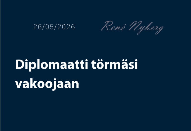 Diplomaatti törmäsi vakoojaan