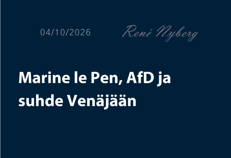 Marine le Pen, AfD ja Suhde Venäjään